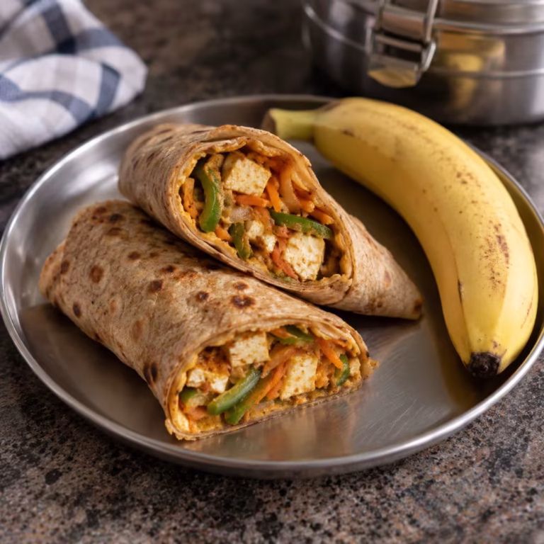 Paneer Vegetable Wrap for Kids Tiffin - Plattershare - Recipes, food stories and food lovers Paneer Vegetable Wrap for Kids Tiffin - Plattershare - Recipes, food stories and food lovers