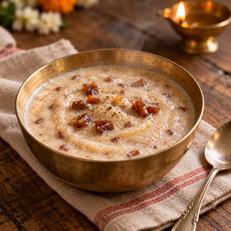 Rajgira Porridge with Milk and Dates - Plattershare - Recipes, food stories and food lovers Rajgira Porridge with Milk and Dates - Plattershare - Recipes, food stories and food lovers