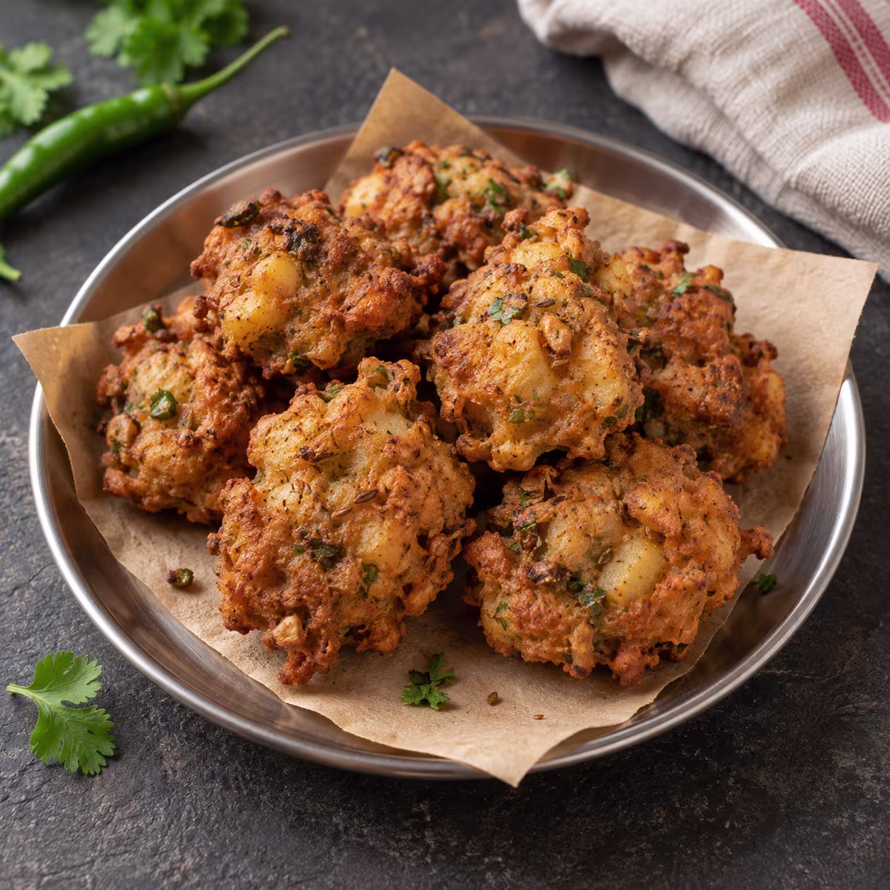 9 Days of Easy Navratri Vrat Meals: 15 Recipes + 9-Day Plan + Grocery List - Plattershare - Recipes, food stories and food lovers Singhare Pakode