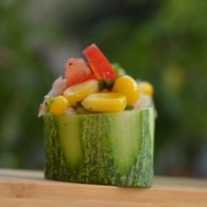 Cucumber Corn Bites