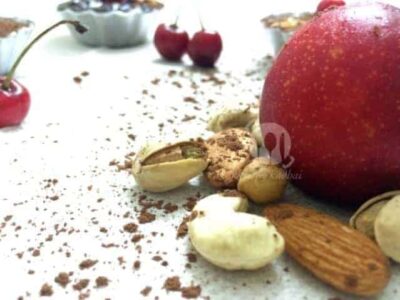 Deconstructed Chocolate Bark with Fruit and Nuts: A Gourmet Treat.
