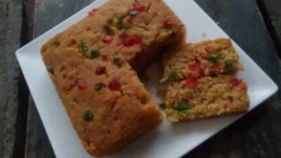 Eggless Tutti Frutti Cake for a guilt-free treat.
