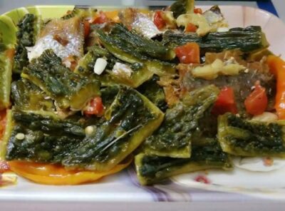 Pork With Green Leafy Vegetables - Plattershare - Recipes, food stories and food enthusiasts