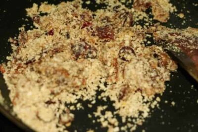 Black Rice Boorelu with Dry Fruits & Nuts.