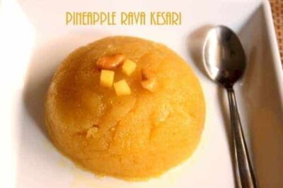 Pineapple Rava Kesari: A Sweet Indian Delight.