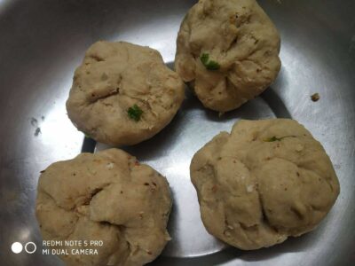 Soft savory vegetable and spice stuffed dumplings, ready to be cooked or served.