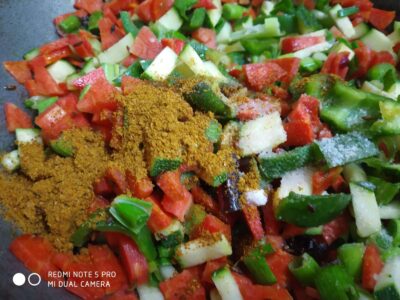 Veggies with zucchini
