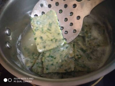 Methi papri curry