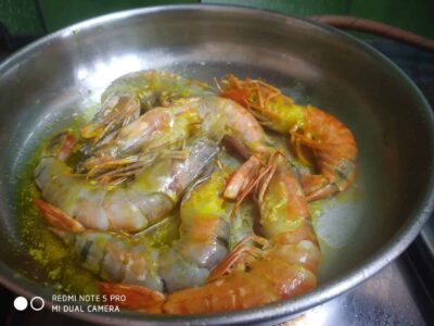 Prawn malai curry